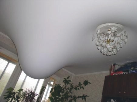 Натяжные потолки при заливах